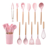 Silicone Kitchenware Cooking Utensils Set Non-stick Cookware Spatula Shovel Egg