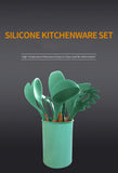 Silicone Kitchenware Cooking Utensils Set Non-stick Cookware Spatula Shovel Egg