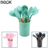 Silicone Kitchenware Cooking Utensils Set Non-stick Cookware Spatula Shovel Egg