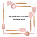 Silicone Kitchenware Cooking Utensils Set Non-stick Cookware Spatula Shovel Egg
