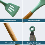 Silicone Kitchenware Cooking Utensils Set Non-stick Cookware Spatula Shovel Egg