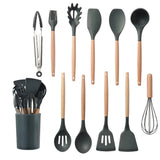 Silicone Kitchenware Cooking Utensils Set Non-stick Cookware Spatula Shovel Egg