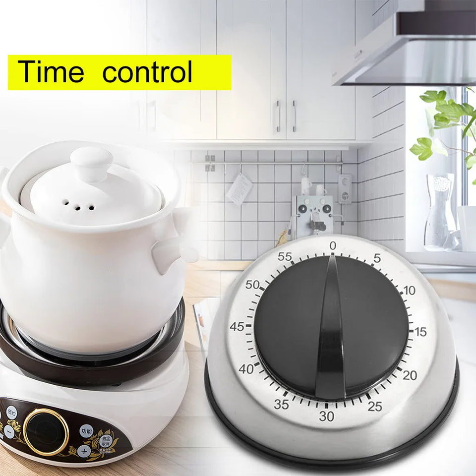 Creative Magnetic Stainless Steel Timer Mechanical Digital Kitchen Timer Cooking