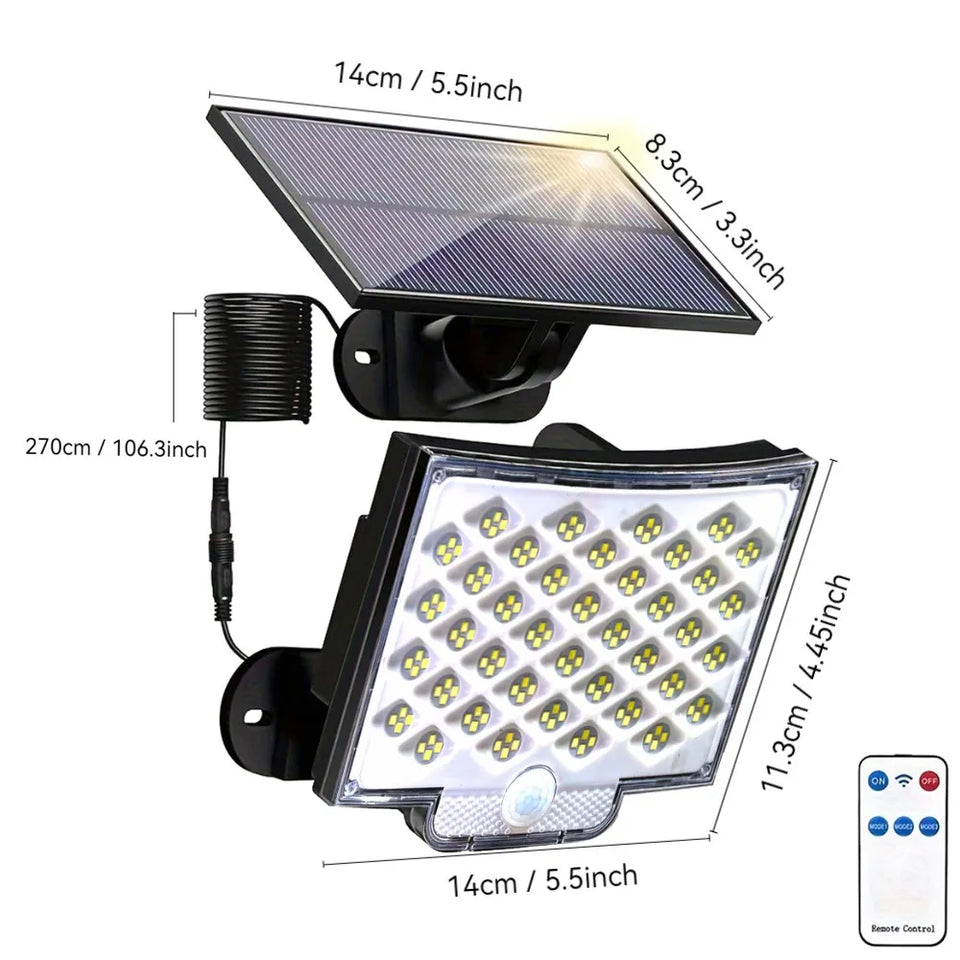 106 LED 3000LM Solar Powered Motion Sensor