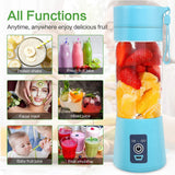 Portable Mini Electric Juicer USB Charging Smoothie Milkshake Make