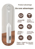 2-in-1 Kitchen Items USB Charging Electric Egg Beater Mini Blender Kitchens Accessories Mixer Household Gadgets Double Head Bar