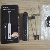 2-in-1 Kitchen Items USB Charging Electric Egg Beater Mini Blender Kitchens Accessories Mixer Household Gadgets Double Head Bar