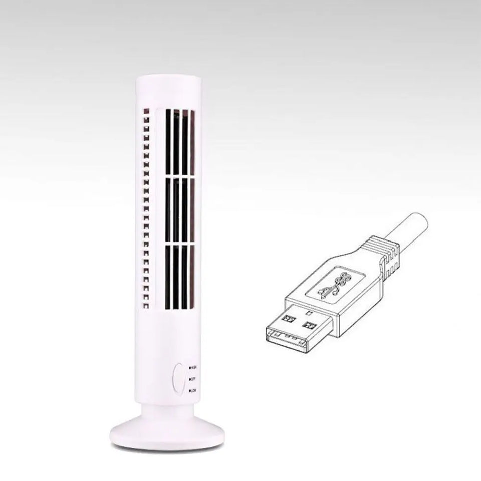2 Gear Speed USB Tower Fan