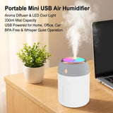 Air Humidifier Portable Aroma Diffuser LED Cool Light for Room