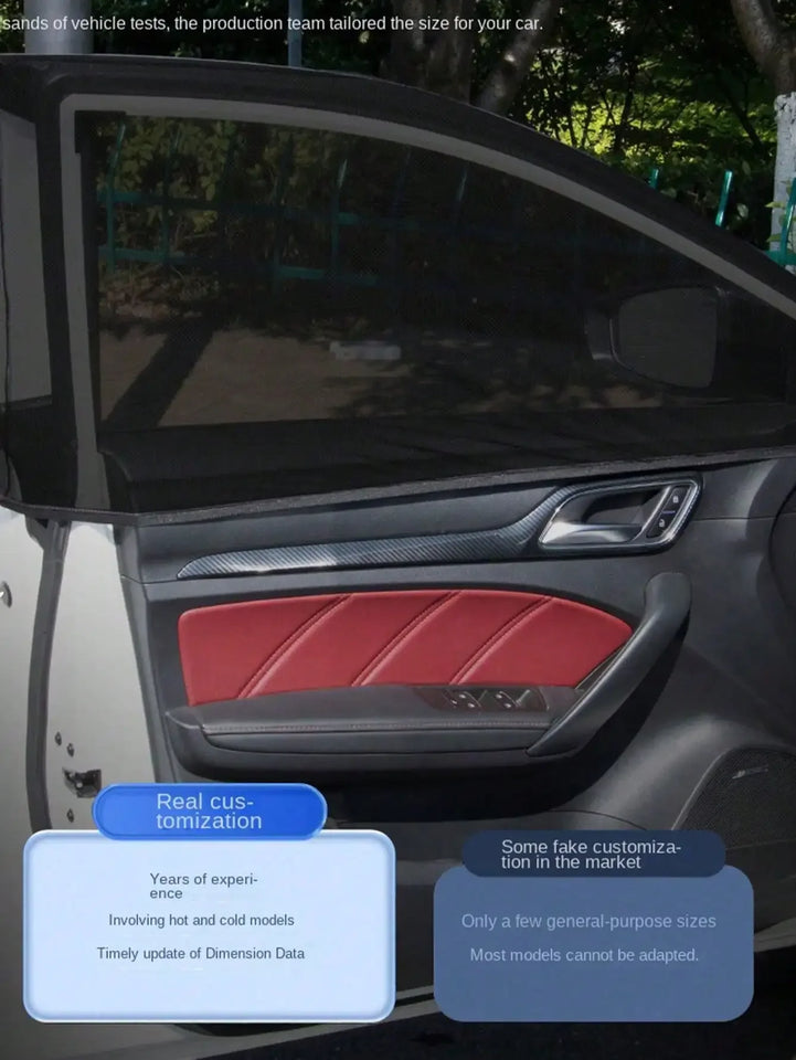4-Piece Breathable Mesh Car Side Window Shade