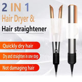 2-in-1 Negative Ion Hair Dryer Multi-Function Straightener