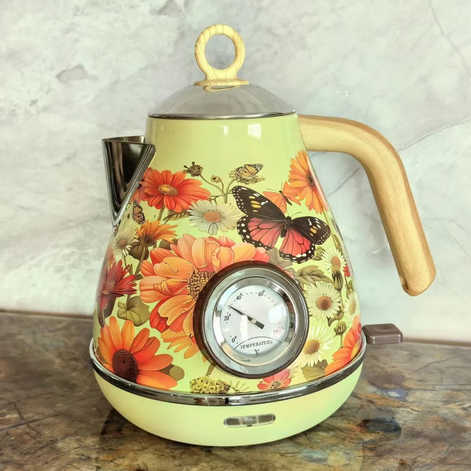 1.7L Retro Green Paint  Kettle Boiling Water