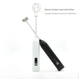 2-in-1 Kitchen Items USB Charging Electric Egg Beater Mini Blender Kitchens Accessories Mixer Household Gadgets Double Head Bar