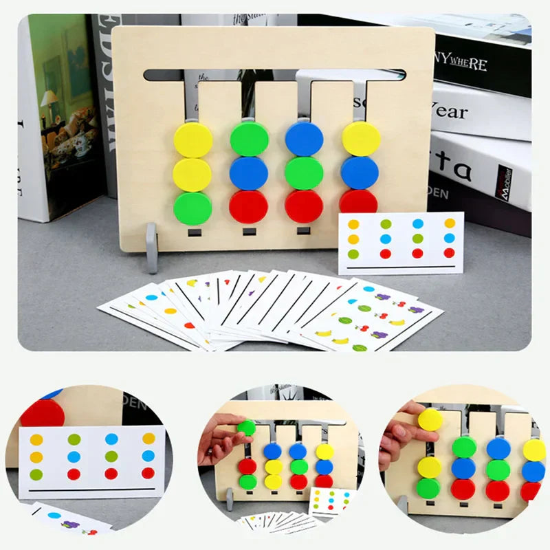Wooden Toys Double-sided for Kids