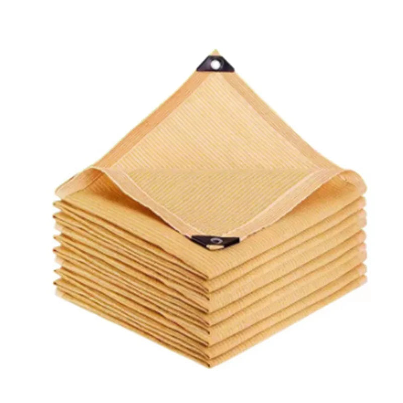Anti UV Coffee Brown HDPE Sun Shade Sail