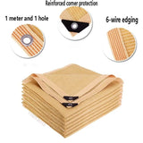Anti UV Coffee Brown HDPE Sun Shade Sail
