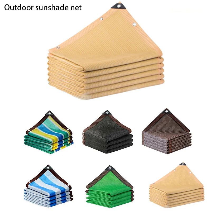 Anti UV Coffee Brown HDPE Sun Shade Sail