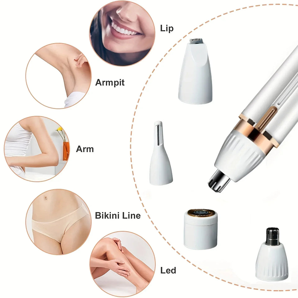 4 In 1 Electric Razor for Women Full Body Shaving