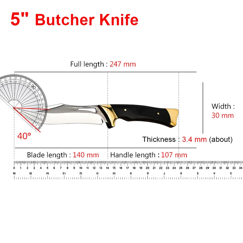 Stainless Steel Hand-forged Boning Knife Meat Cutting