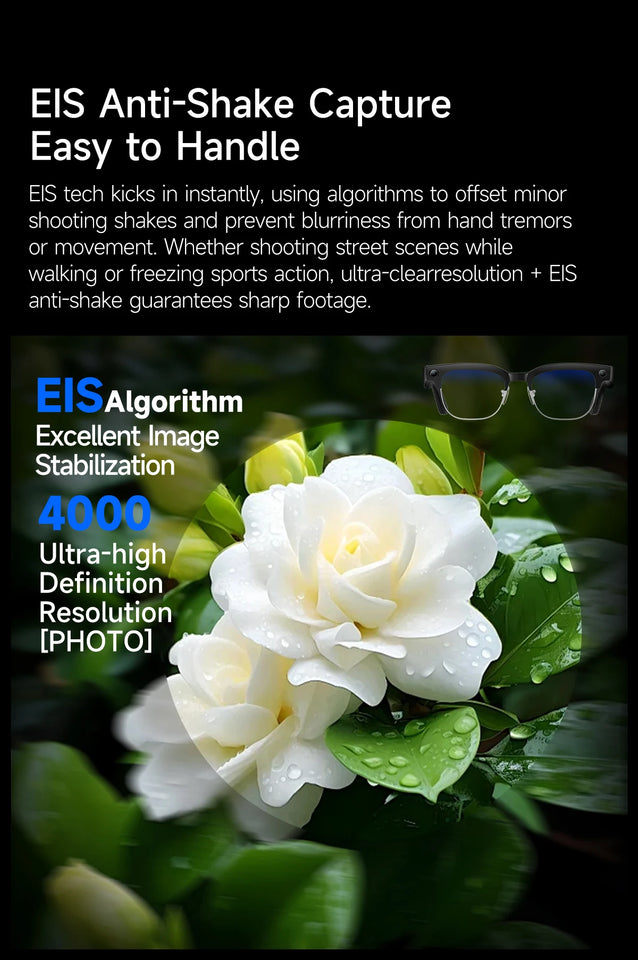 2026New 800W Pixel Camera Smart Glasses Men Video
