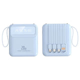 20000mAh Power Bank Built-in Cable Phone