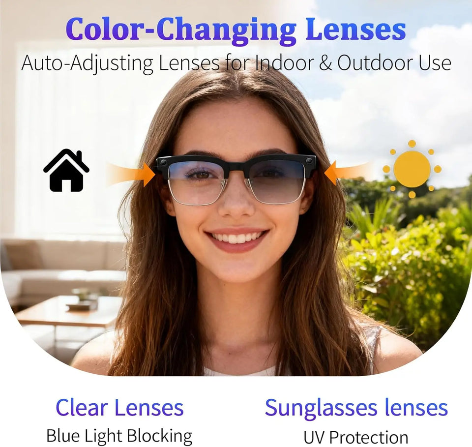 2026New 800W Pixel Camera Smart Glasses Men Video