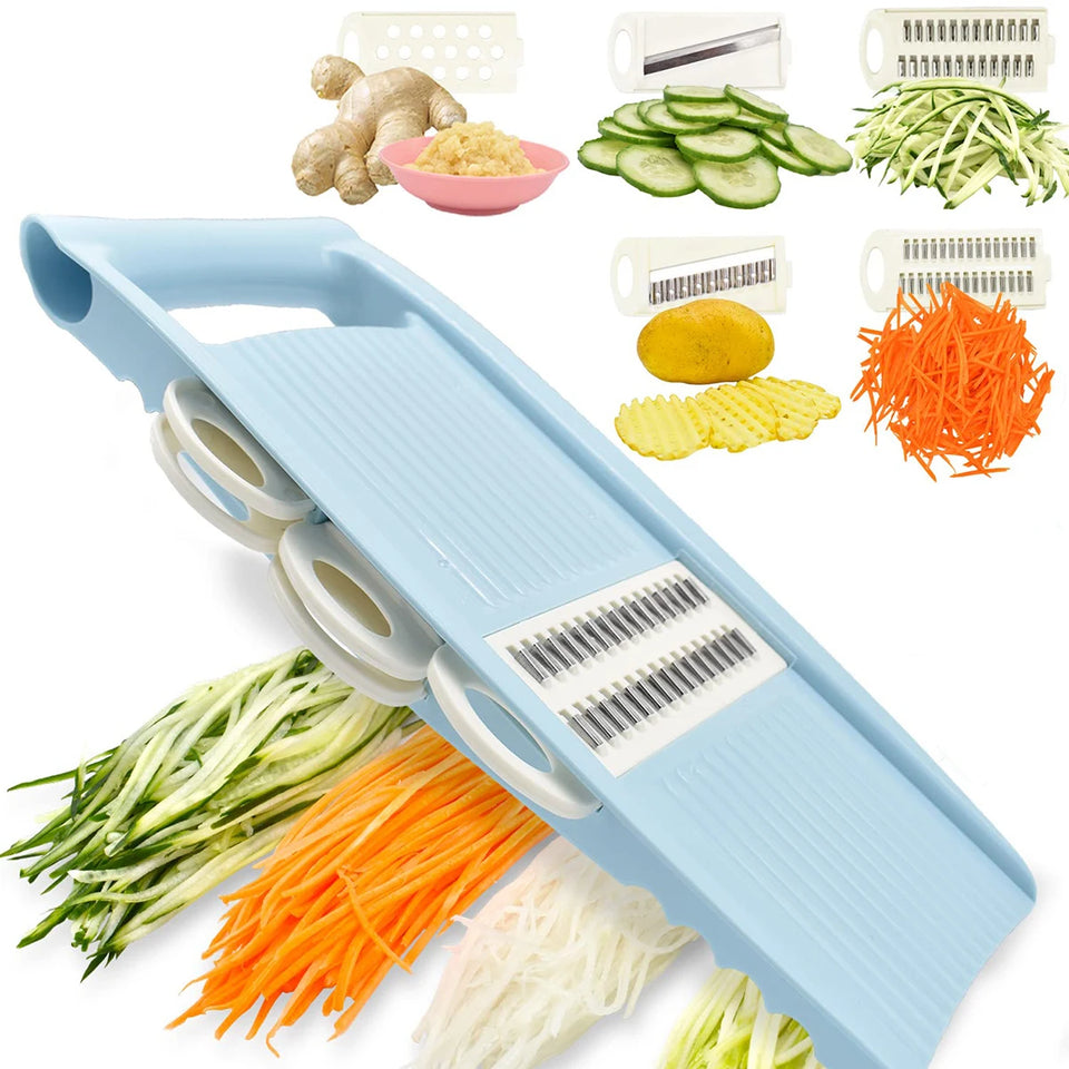 5 in 1 Mandoline Slicer for Kitchen Vegetable Slicer
