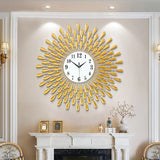 Crystal Sun Modern Style Silent Wall Clock