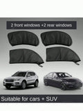 4-Piece Breathable Mesh Car Side Window Shade