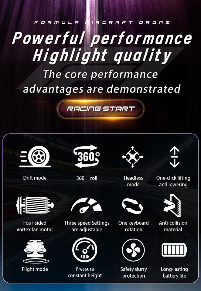 New remote-controlled flying car, dual-mode r, stunt drifting car,
