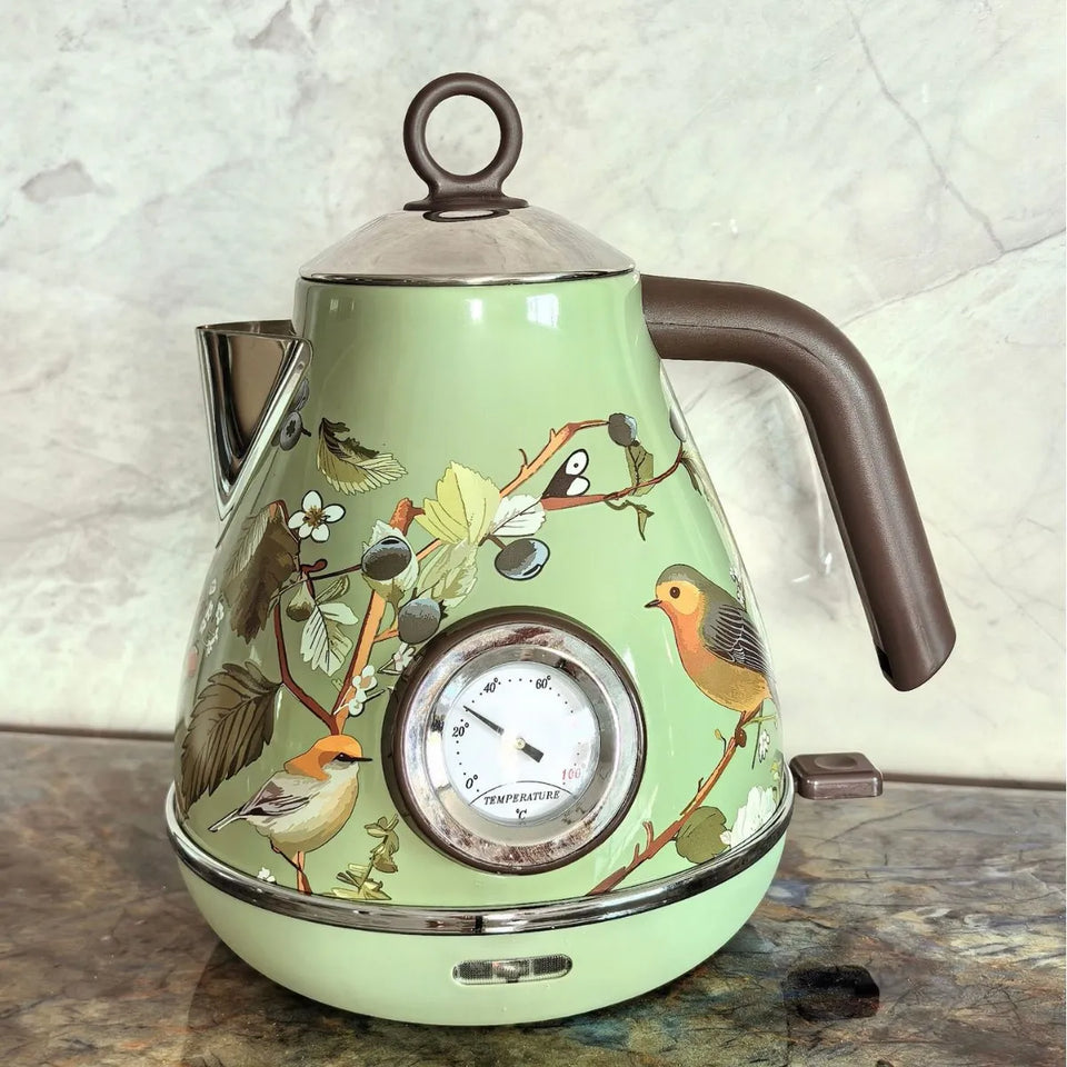 1.7L Retro Green Paint  Kettle Boiling Water
