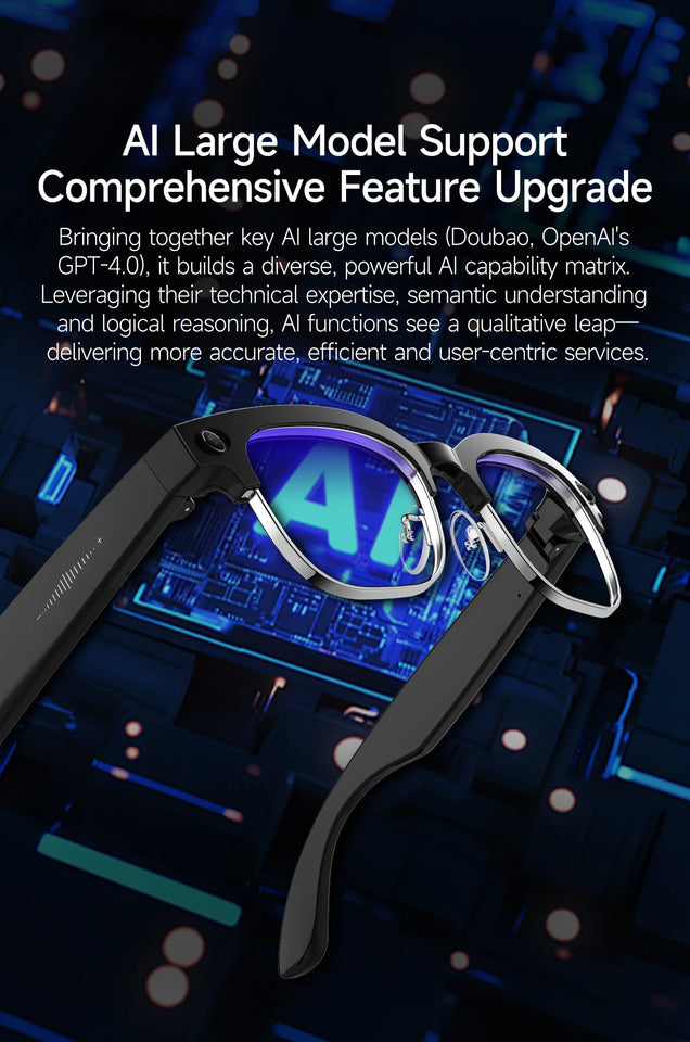 2026New 800W Pixel Camera Smart Glasses Men Video