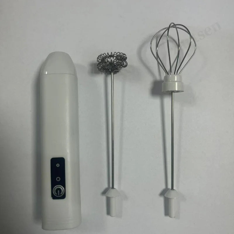 2-in-1 Kitchen Items USB Charging Electric Egg Beater Mini Blender Kitchens Accessories Mixer Household Gadgets Double Head Bar