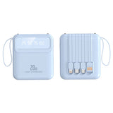20000mAh Power Bank Built-in Cable Phone