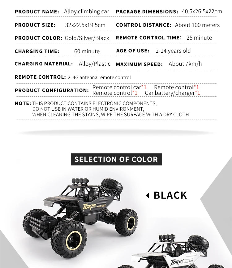 Oike RC Car Remote Control Climbing Vehicle