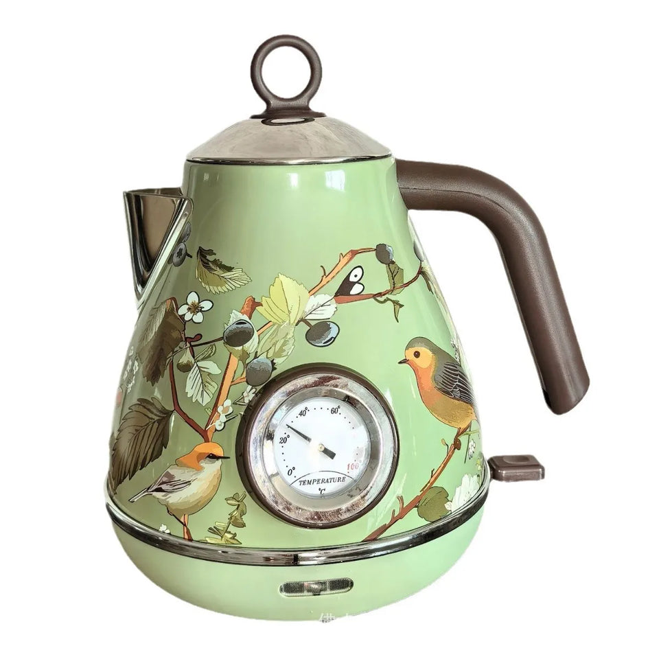1.7L Retro Green Paint  Kettle Boiling Water