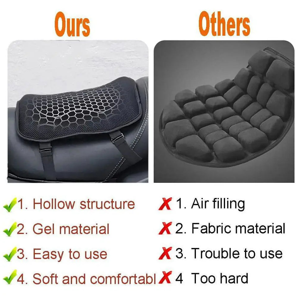 3D Honeycomb Seat Cushion Motorcycle Gel Structure