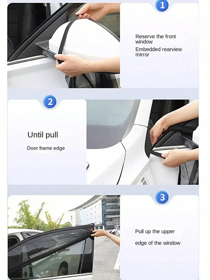 4-Piece Breathable Mesh Car Side Window Shade