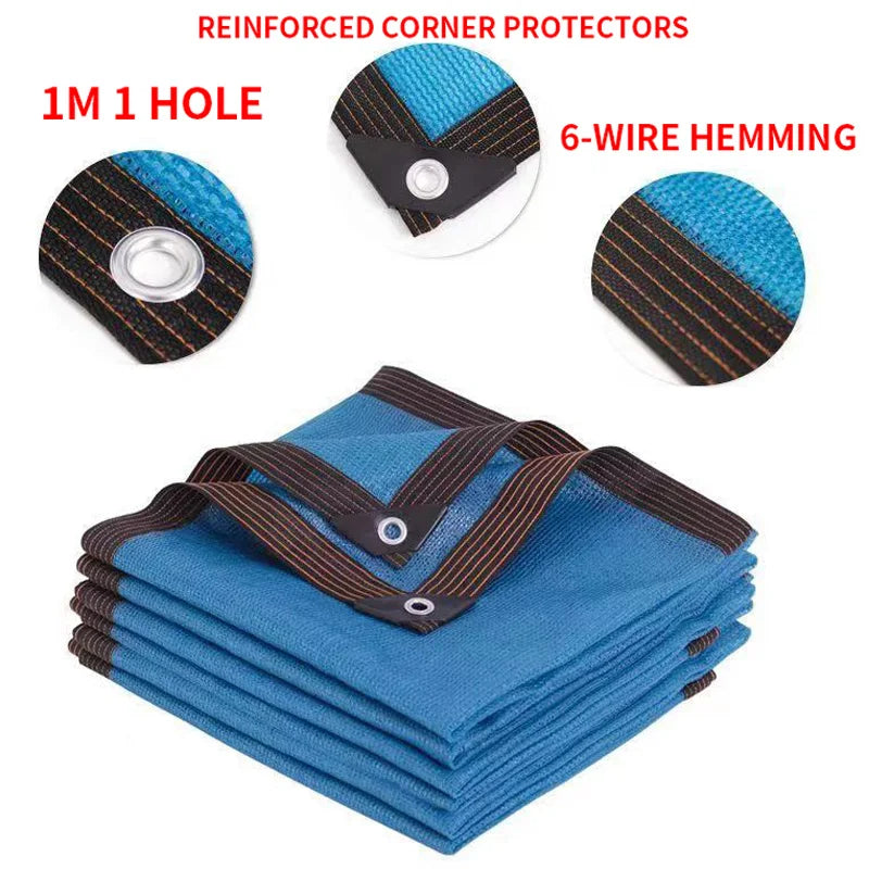 Anti UV Coffee Brown HDPE Sun Shade Sail Gazebo Sunblock Shade Cloth Sunshade Netting Terrace Balcony Screen Car Cover