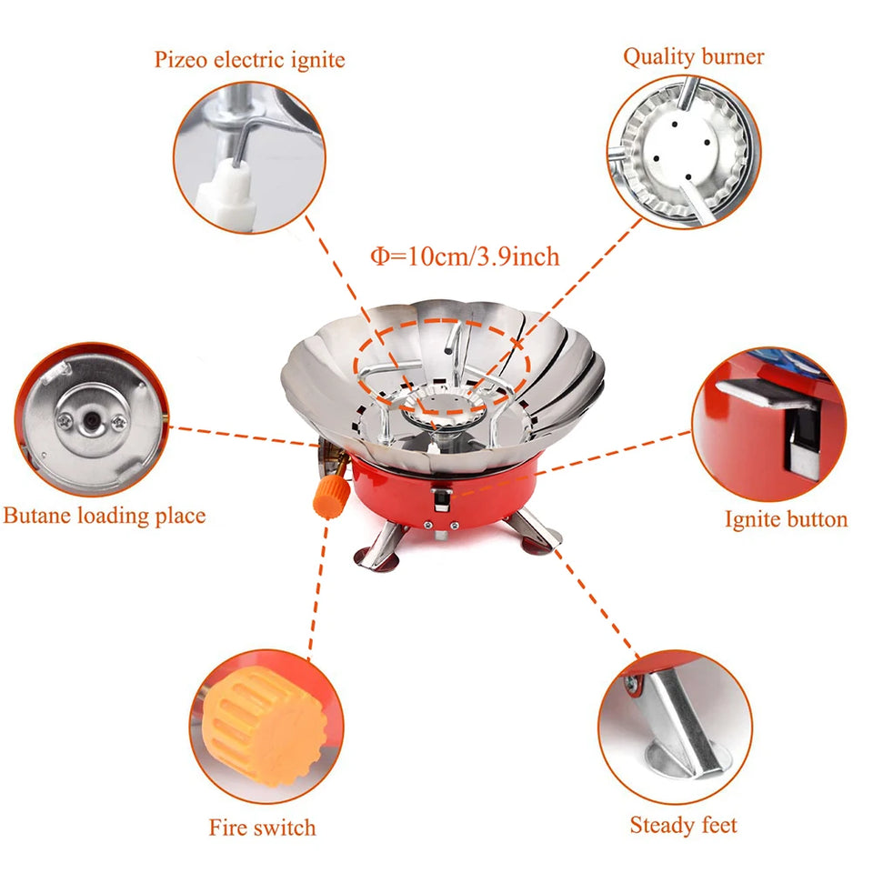 Windproof  Portable Outdoor  Camping Gas Stove