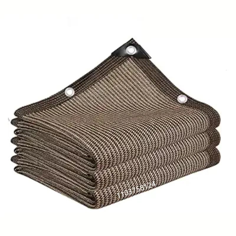 Anti UV Coffee Brown HDPE Sun Shade Sail
