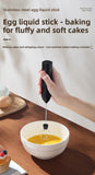 2-in-1 Kitchen Items USB Charging Electric Egg Beater Mini Blender Kitchens Accessories Mixer Household Gadgets Double Head Bar