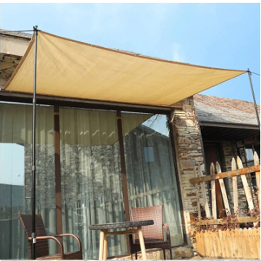 Anti UV Coffee Brown HDPE Sun Shade Sail