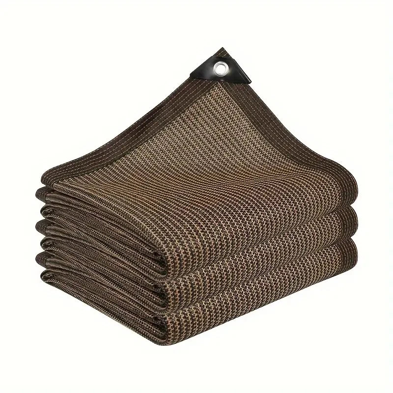 Anti UV Coffee Brown HDPE Sun Shade Sail