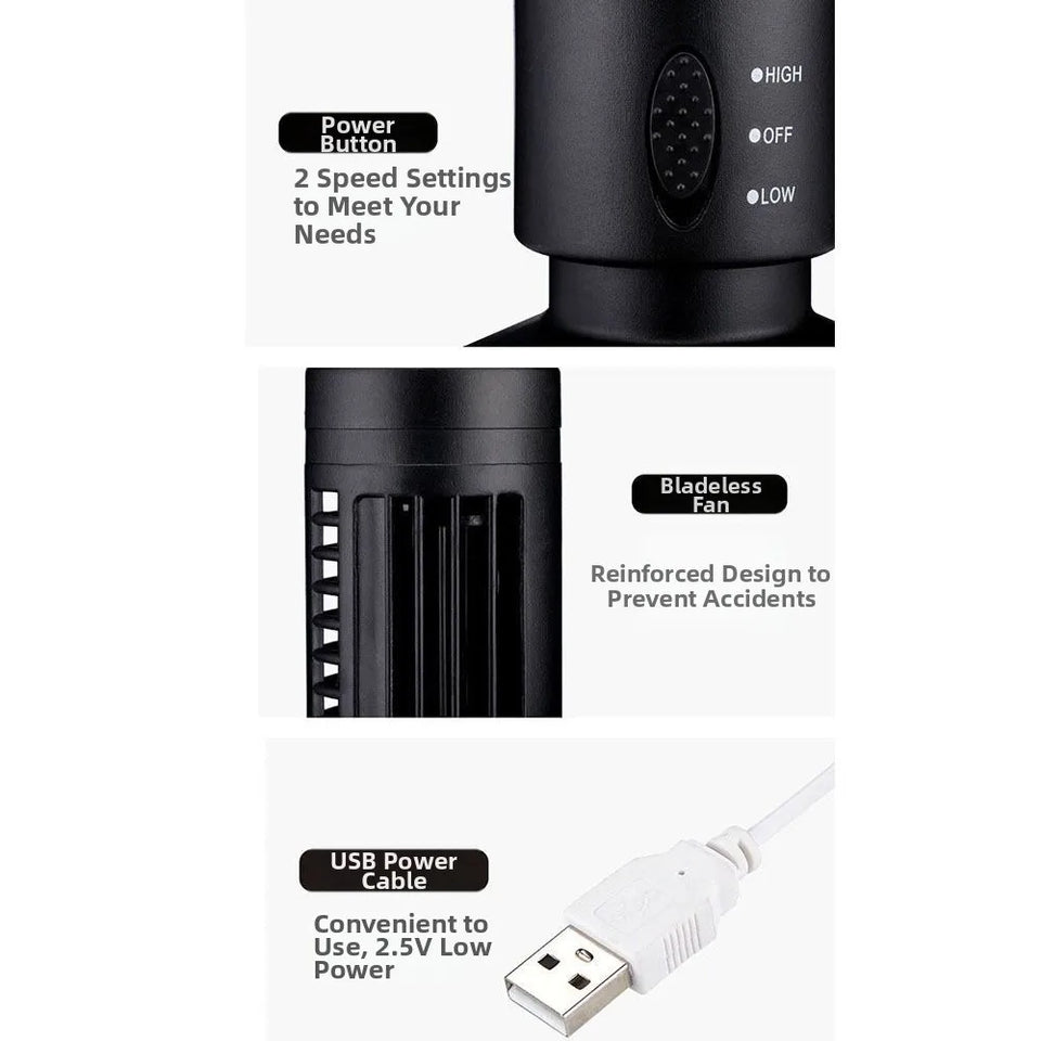 2 Gear Speed USB Tower Fan