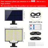 106 LED 3000LM Solar Powered Motion Sensor