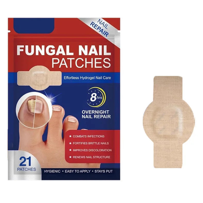 21pcs Waterproof Nail Fungus Patch Toenail Repair Sticker Anti Infection Ingrown Toenail Correction Foot Care