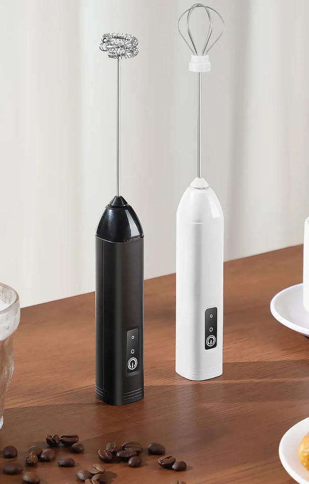 2-in-1 Kitchen Items USB Charging Electric Egg Beater Mini Blender Kitchens Accessories Mixer Household Gadgets Double Head Bar