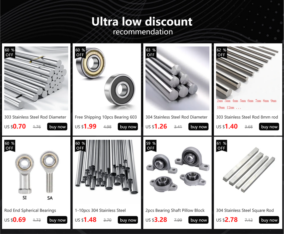 304 Stainless Steel Rod Diameter 4mm 5mm 6mm 8mm 10mmLinear Shaft Metric Round Rod Ground Rod 100mm 200mm 300mm 400mm 500mm Long