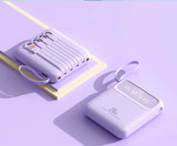 20000mAh Power Bank Built-in Cable Phone